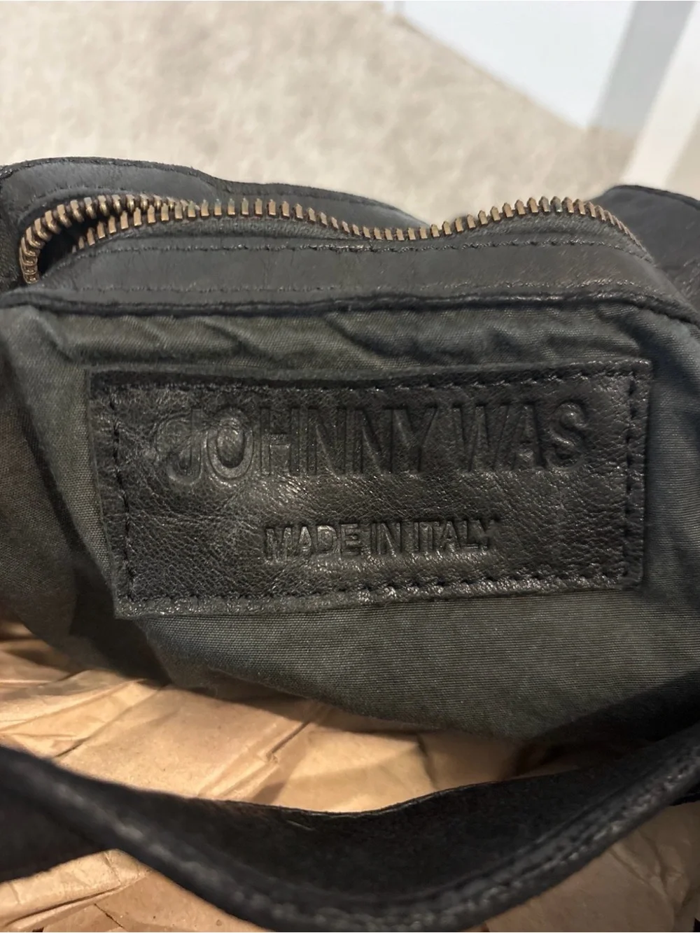 Johnny Was purse black leather bag